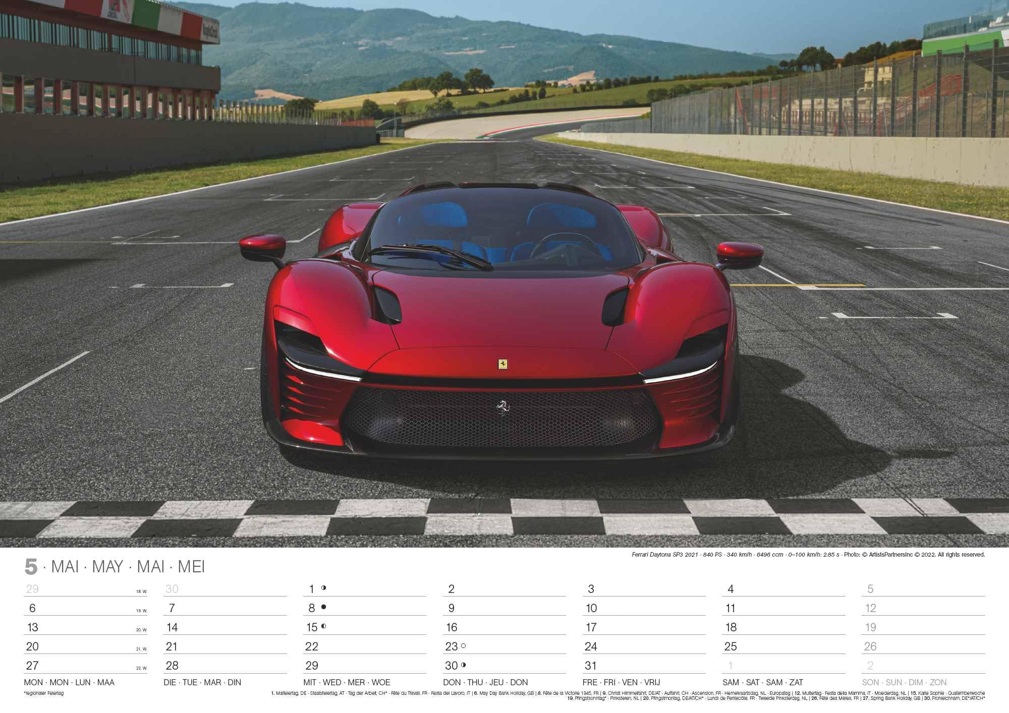 Sports Cars 2024 - Foto-Kalender - Wand-Kalender - 42x29,7 - Autos: Wandkalender A3