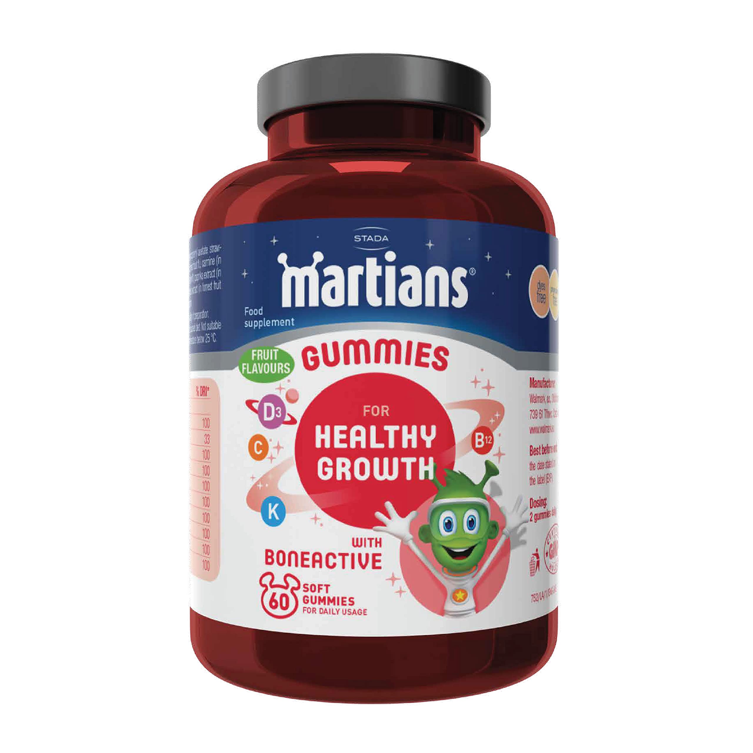 Martians WALMARK Gummies for Healthy Growth with BoneActive 60's