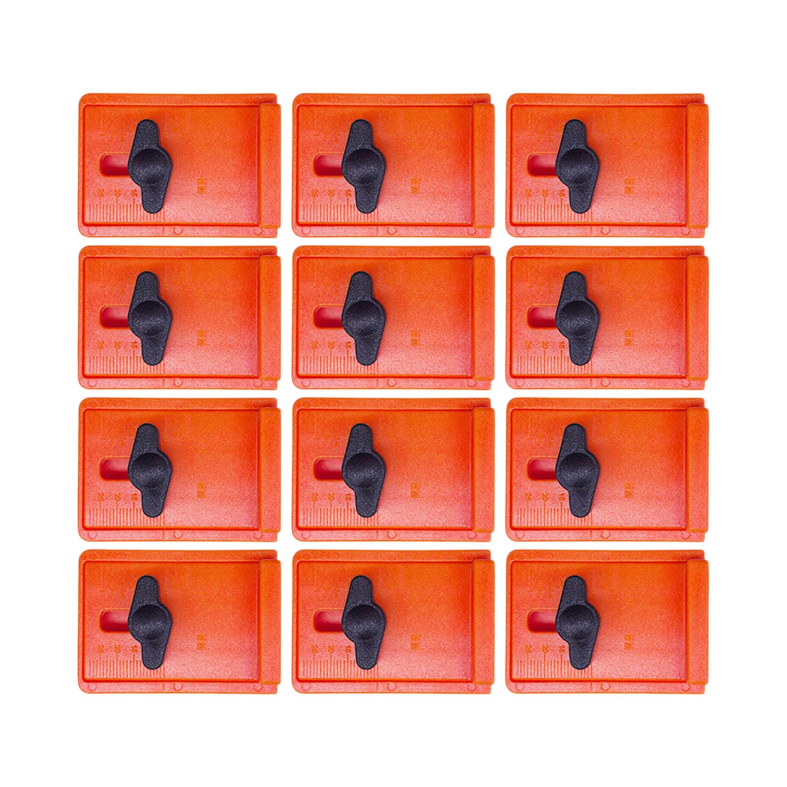 12PCS Flooring Spacers Flooring Wedges Set with 1 / 4Inch to 1Inch Height for Easily Home Renovation Floor Leveling Shims