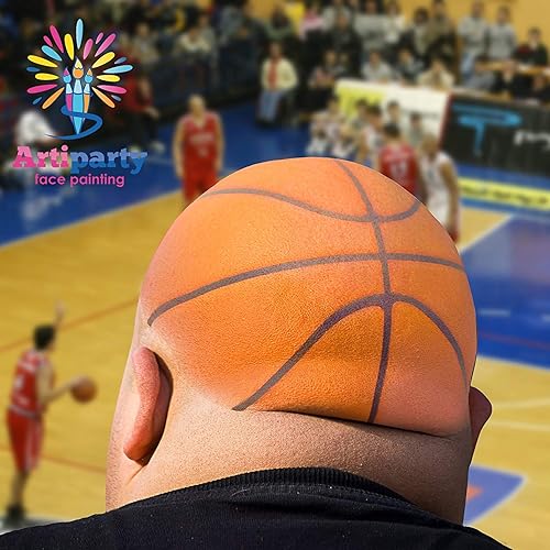 Miniatura 9 de Kit de pintura facial, fácil de aplicar y quitar, dermatológicamente probado, activado por agua, no tóxico e hipoalergénico, kit de pintura facial