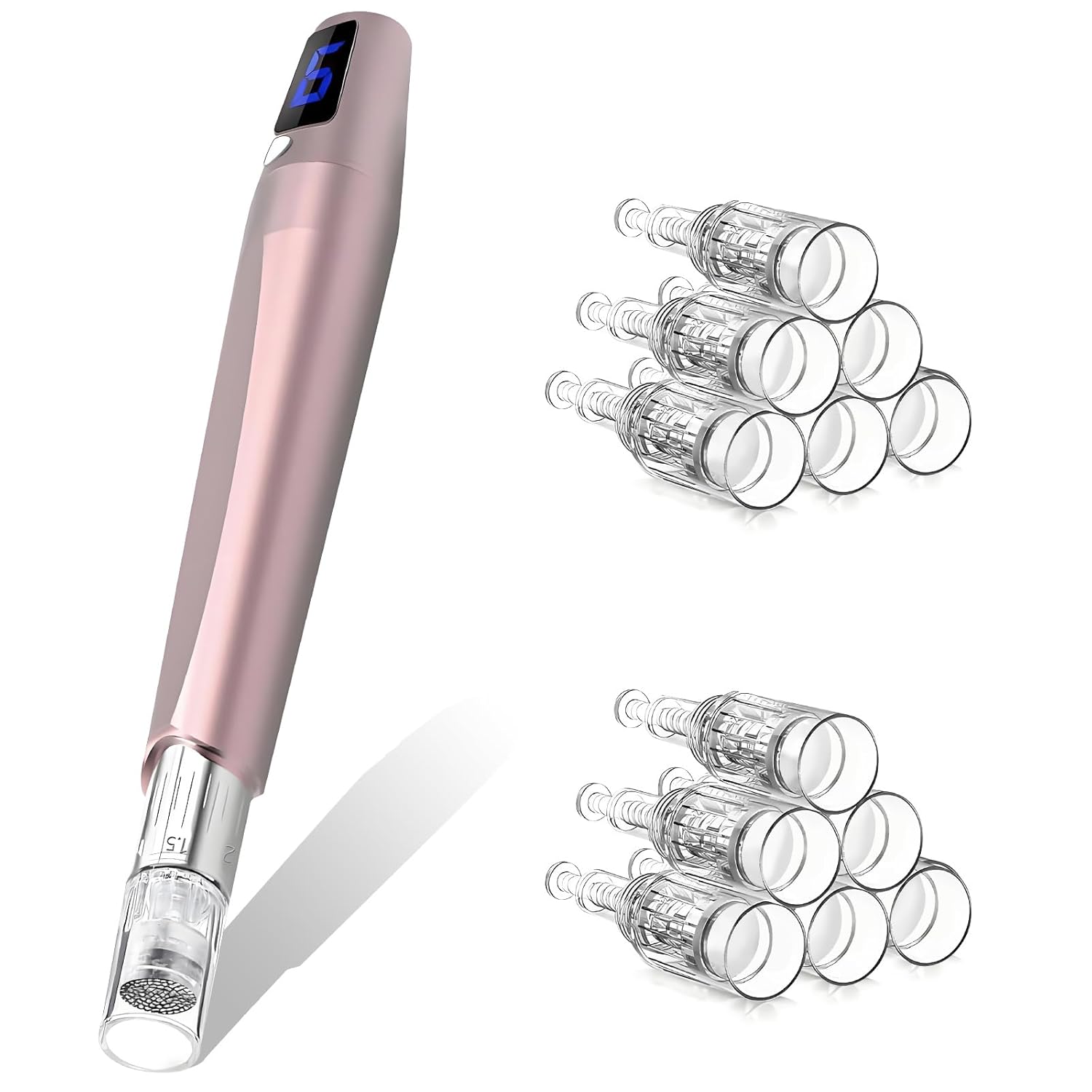 Microneedle Derma Roller for Skin, 0.25mm Microneedling Pen for Women Men Home Use