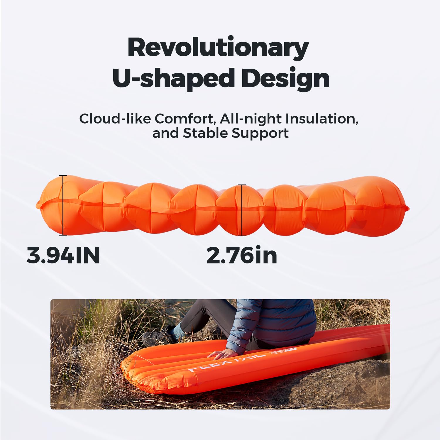 Amazon.co.jp: FLEXTAILGEAR インフレータブルスリーピングパッド 5R値