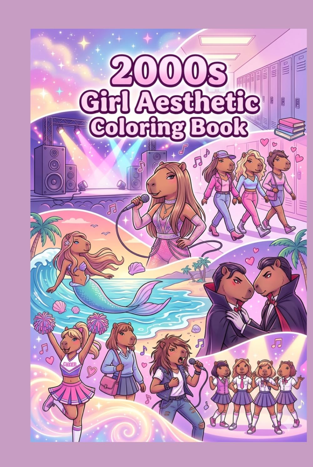 2000s Girl Aesthetic Coloring Book Nostalgic Teen Movies, Series & Pop Culture Coloring Book for Relaxation: Capybara Coloring Book (Capybara Pop Culture Coloring Book)