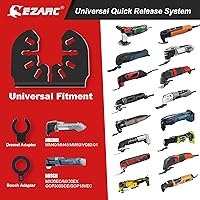 Vista 6 de EZARC Oscillating Multi tool Hook Knife Blade, 3PCS Multitool Saw Blades for Cutting Soft Materials Roofing Shingles, PVC Carpet and Cardboard