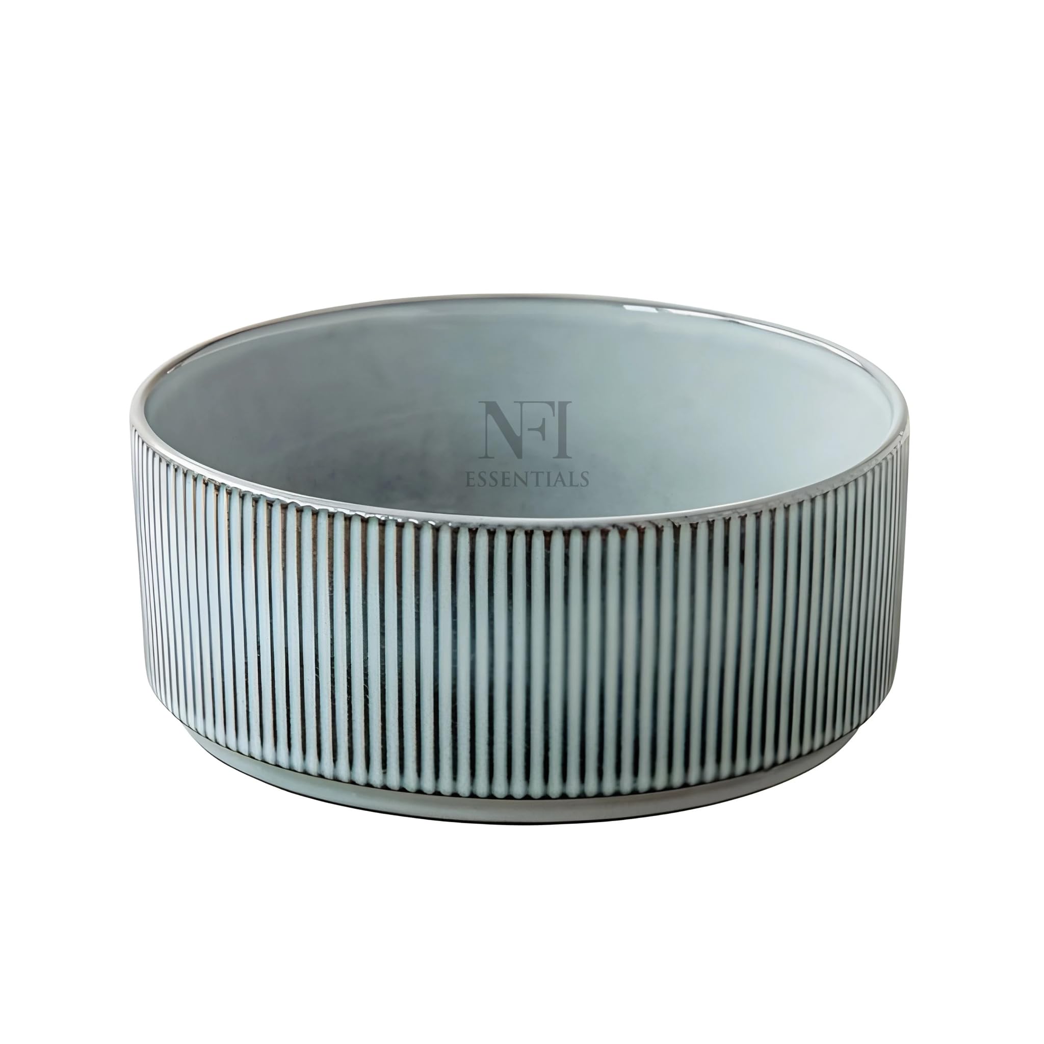 NFI essentials Frontier Ceramic Bowls Perfect for Snack, Side Dishes, Salads Or Desserts Beige Rib-Textured Multipurpose Uses Microwave & Oven Safe Ideal for Gifting & Daily Use — Amazon image 10