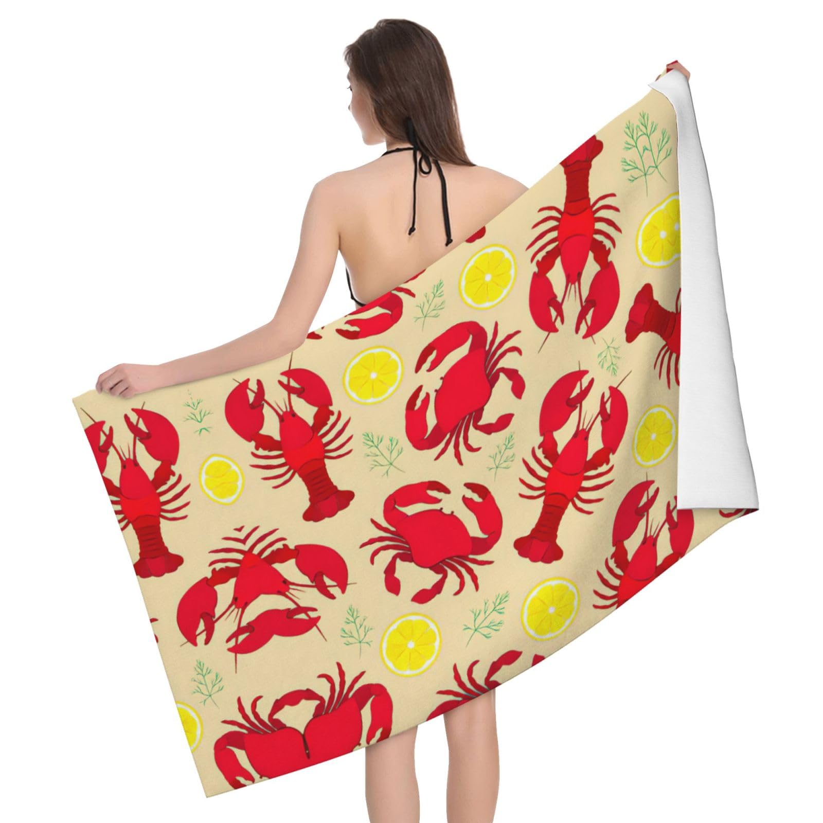 Serviette de bain homard crabe une idée cadeau pour anniversaire