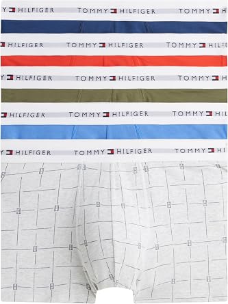 Tommy Hilfiger Men's 5p Trunk Print Um0um03960 Trunk pack of 5