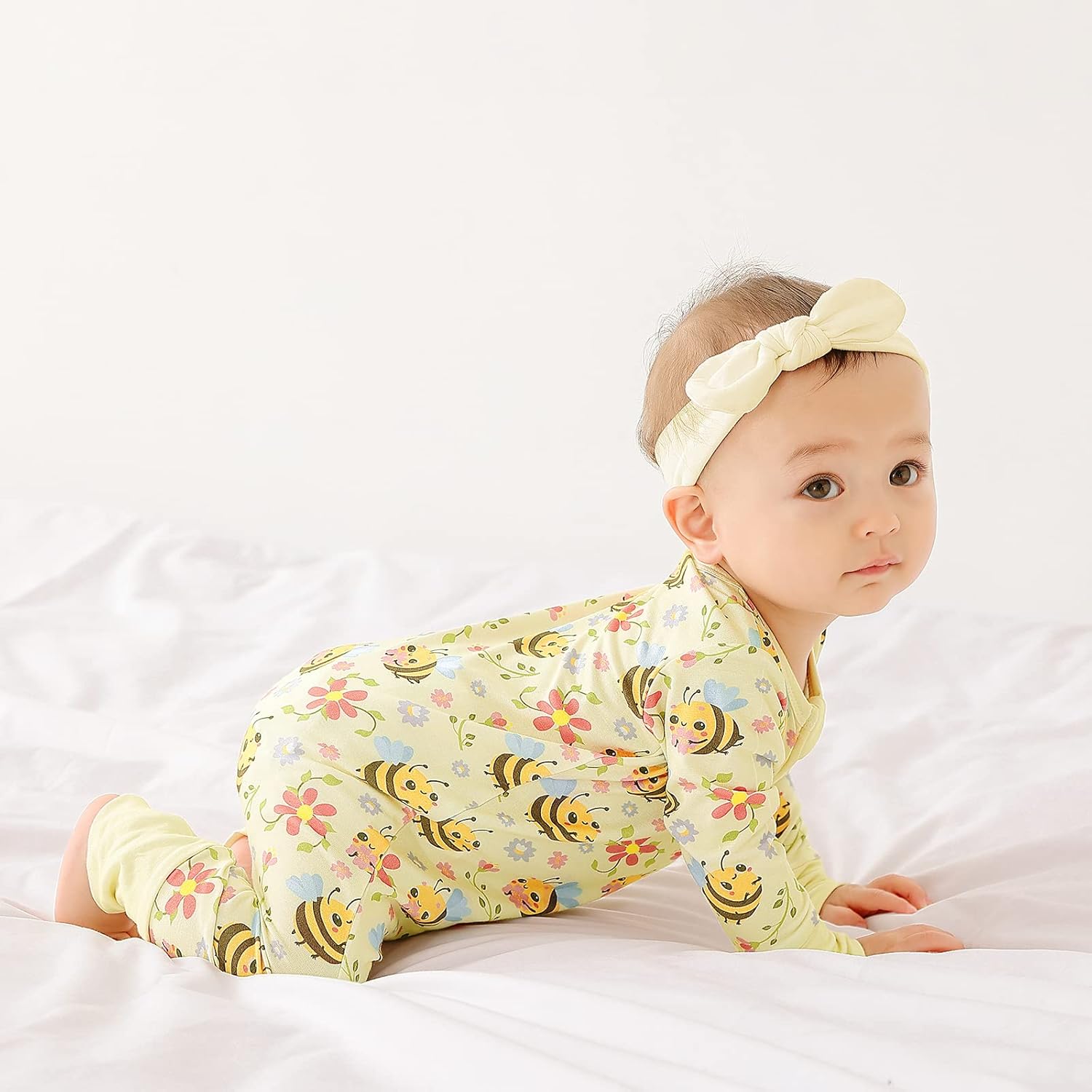 Zippered One-Piece Baby Clothes Footless Sleepers Rompers 0-36 Months