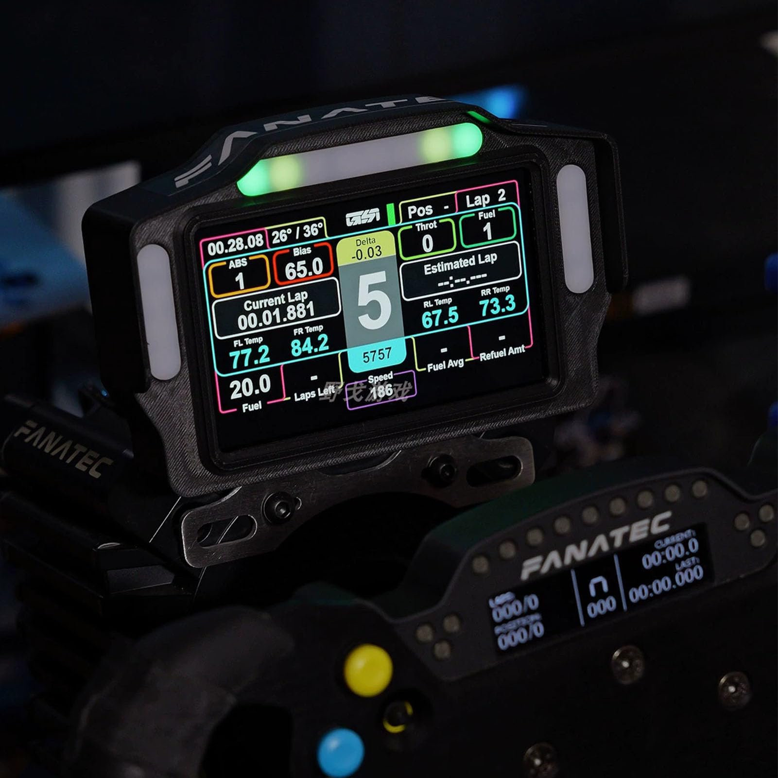 Benshuuk 7 inch Multi-functional Instrument Speed Display Dashboard for Fanatec CSL Sim Racing DD QR2, Logitech G29 G920 G923, PXN V99 V10 V12 LITE
