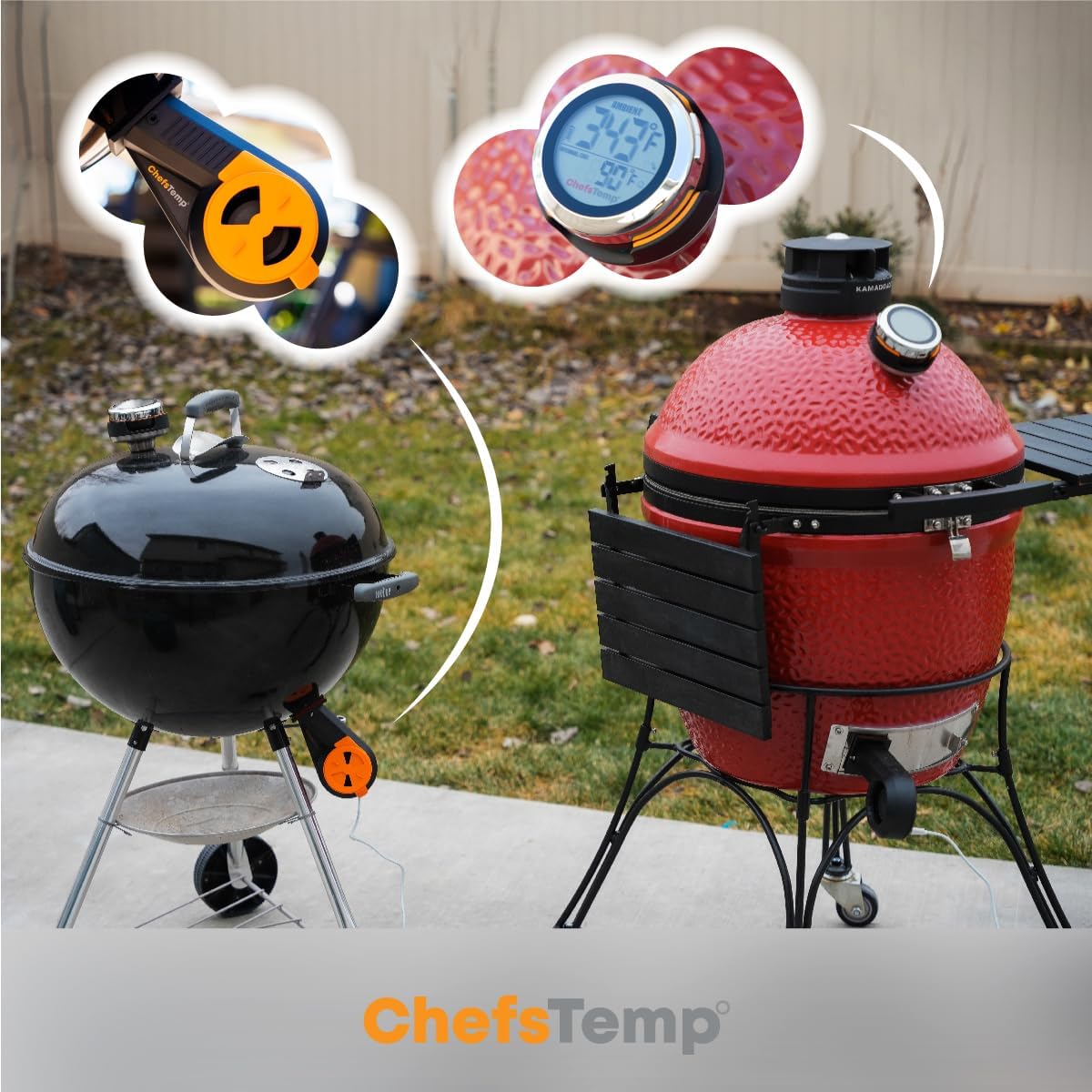 ProTemp S1 Termometro Smart per Barbecue (Non per Big Green Egg) | Accessorio di Ricambio Universale per Grill, Affumicatori, Weber e Kamado Joe Hub Wi-Fi e Bluetooth Brevettato