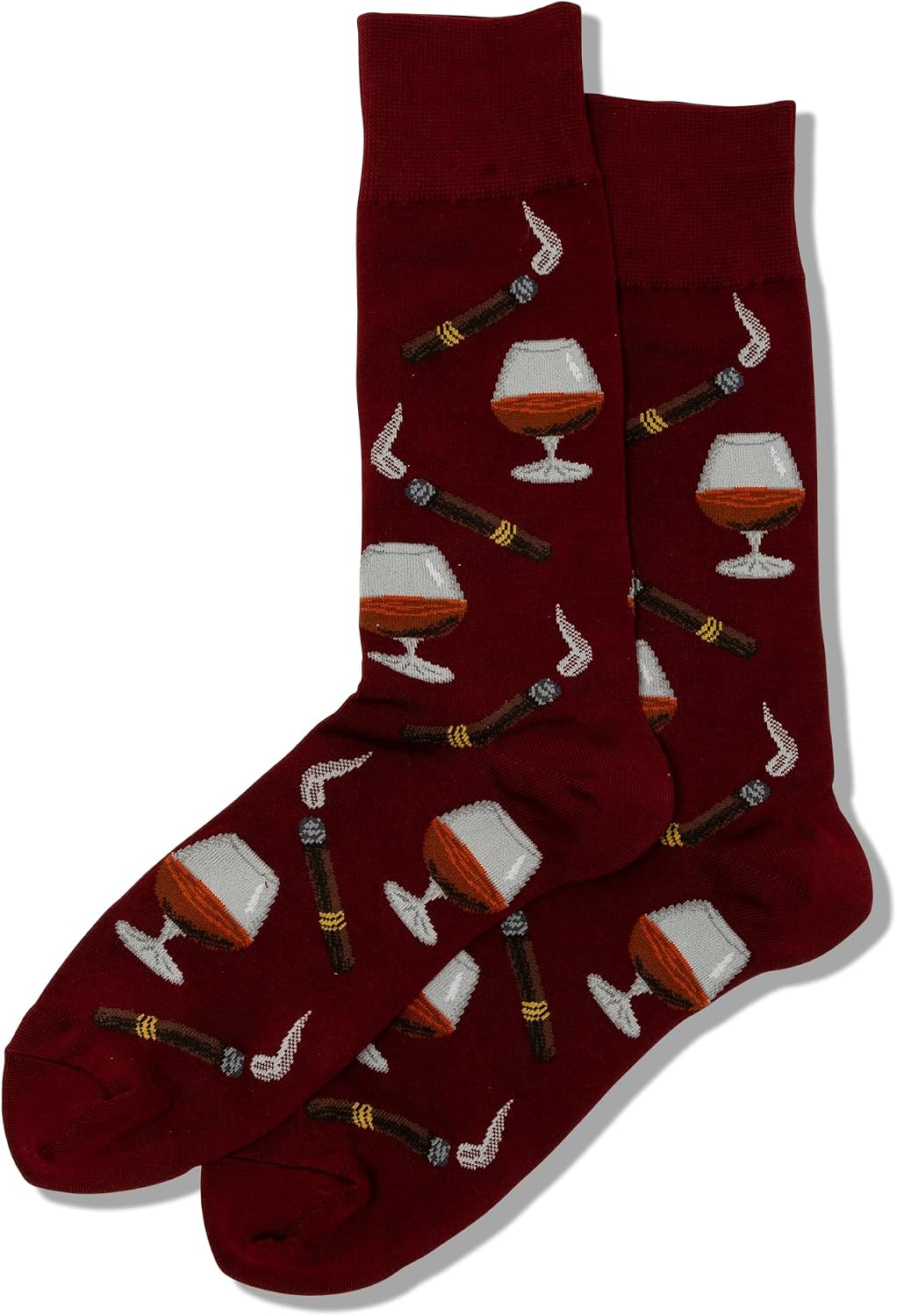 Hot Sox Men's Fun Cocktail Drinks Crew Socks - 1 Pair Pack - Happy Hour Cool & Funny Novelty Gifts image 2