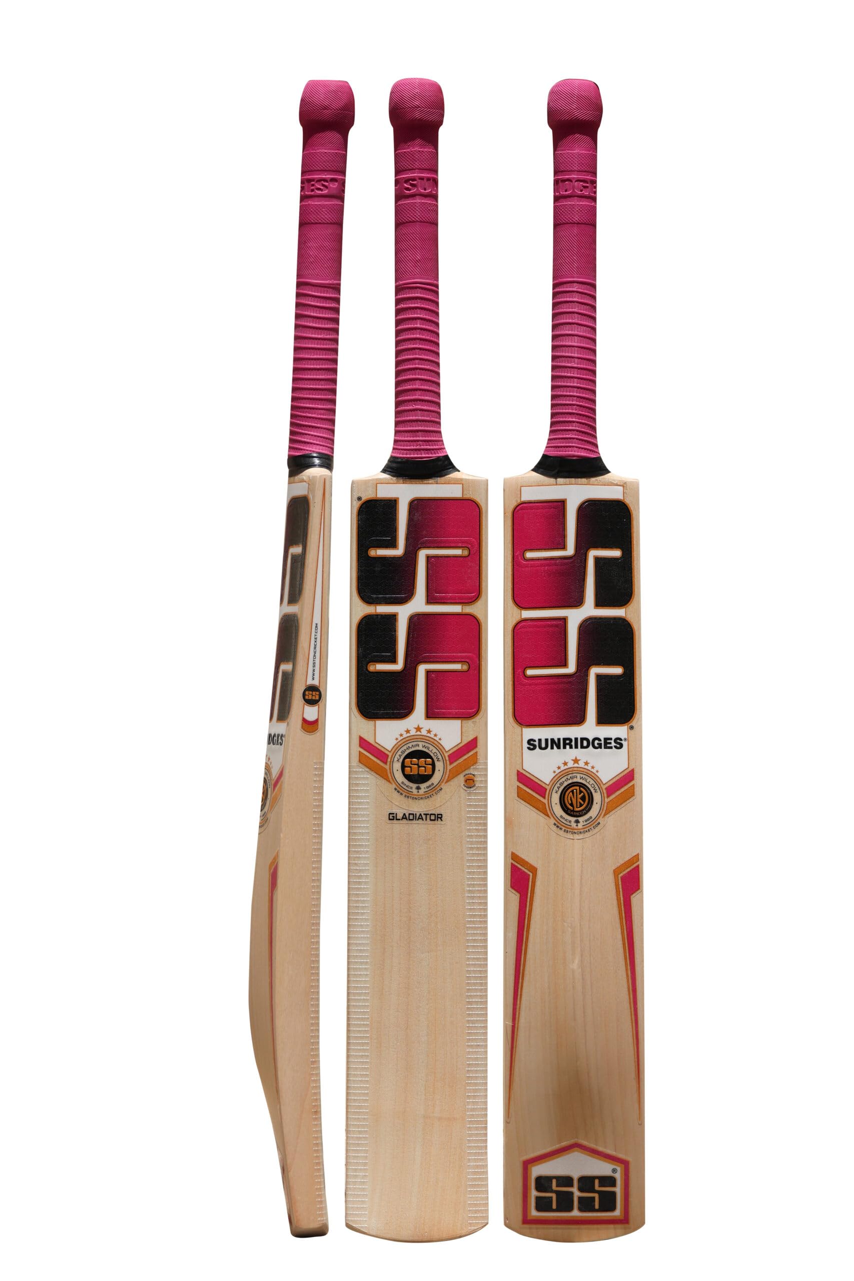 SS Gladiator Size-6 KW Cricket Bat, 1000 Grams, Short Handle for Men, Premium Willow for Leather Ball, Lightweight, Strong Grip, Shock Absorption, Ideal for Professional Players-image-39