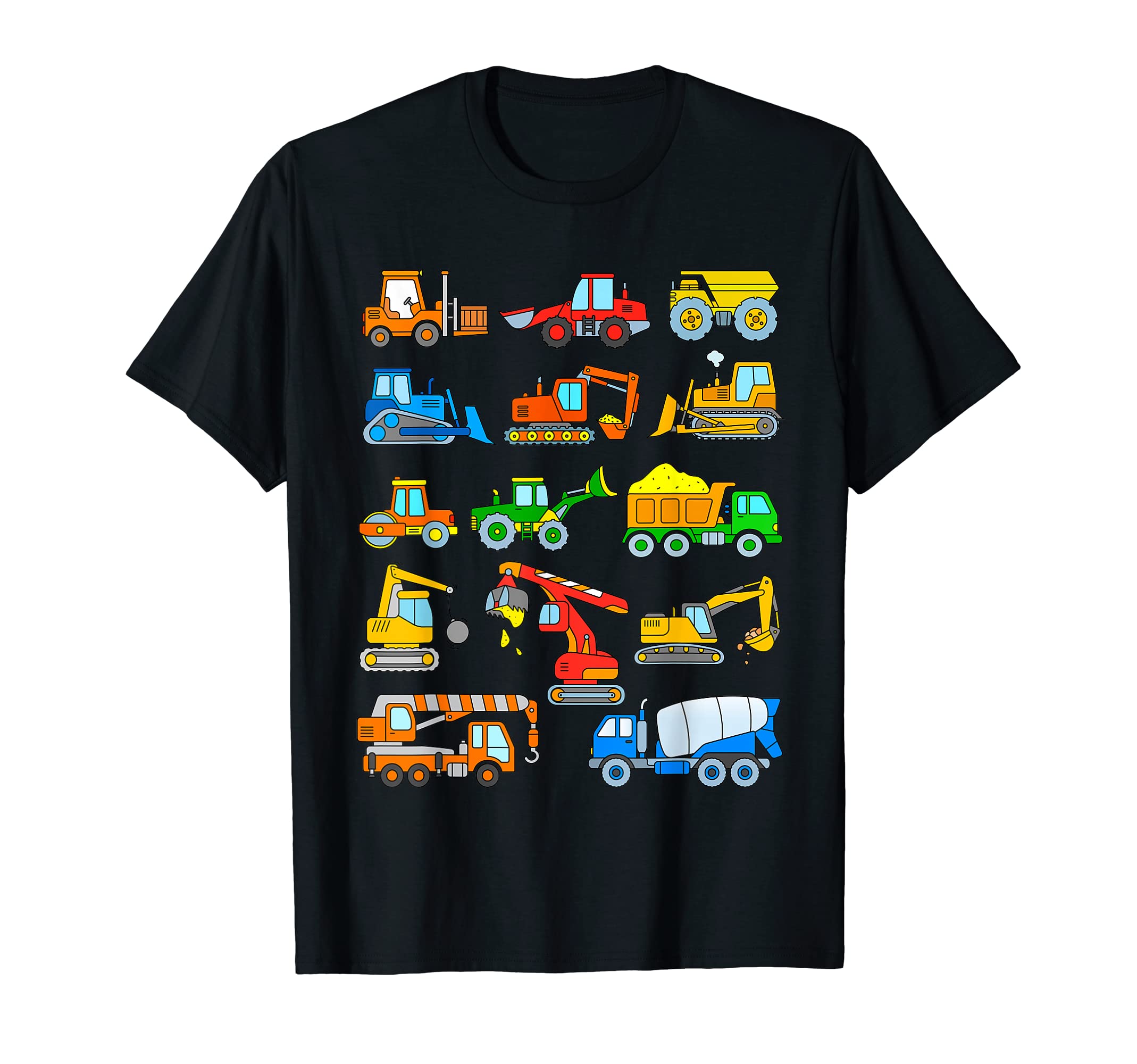 Excavator Construction Building Vehicles Machinery T-Shirt