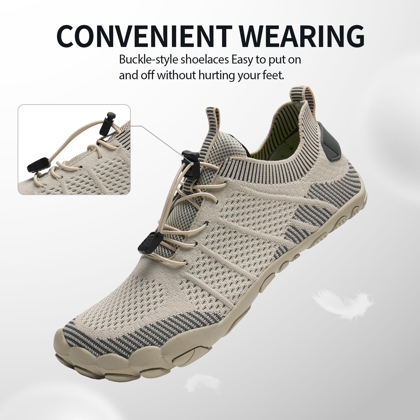 Scarpe da Immersione Uomo Donna(3027Beige,40EU)