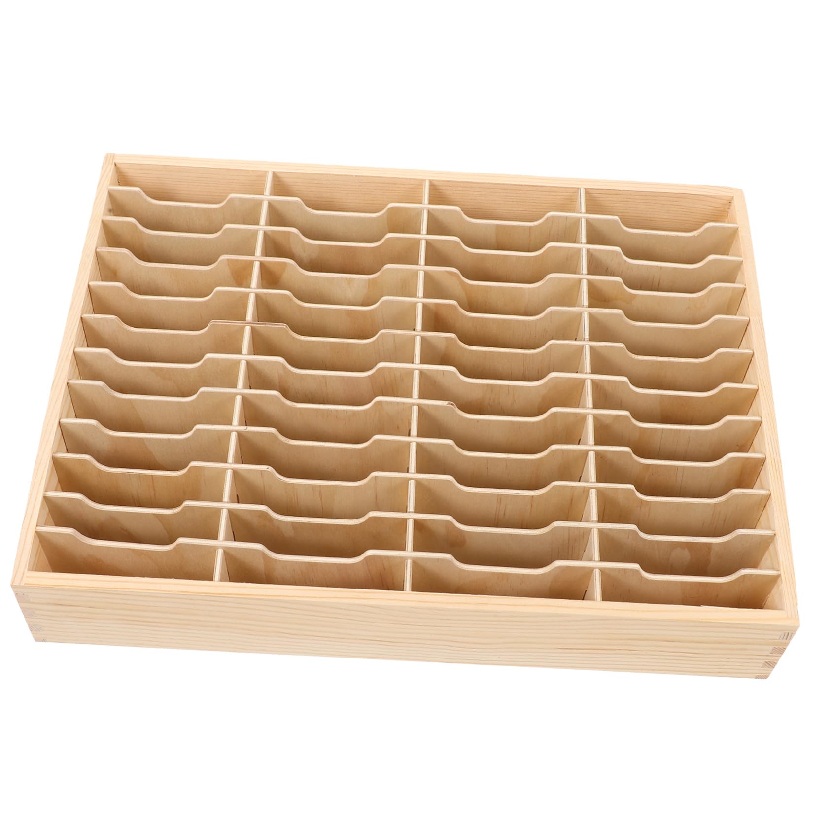 Didiseaon Caja de Almacenamiento de Madera Organizador Clasificado Multifuncional Compartimentos para Teléfono y Papelería para Adecuado para Aula y Oficina Aula Oficina