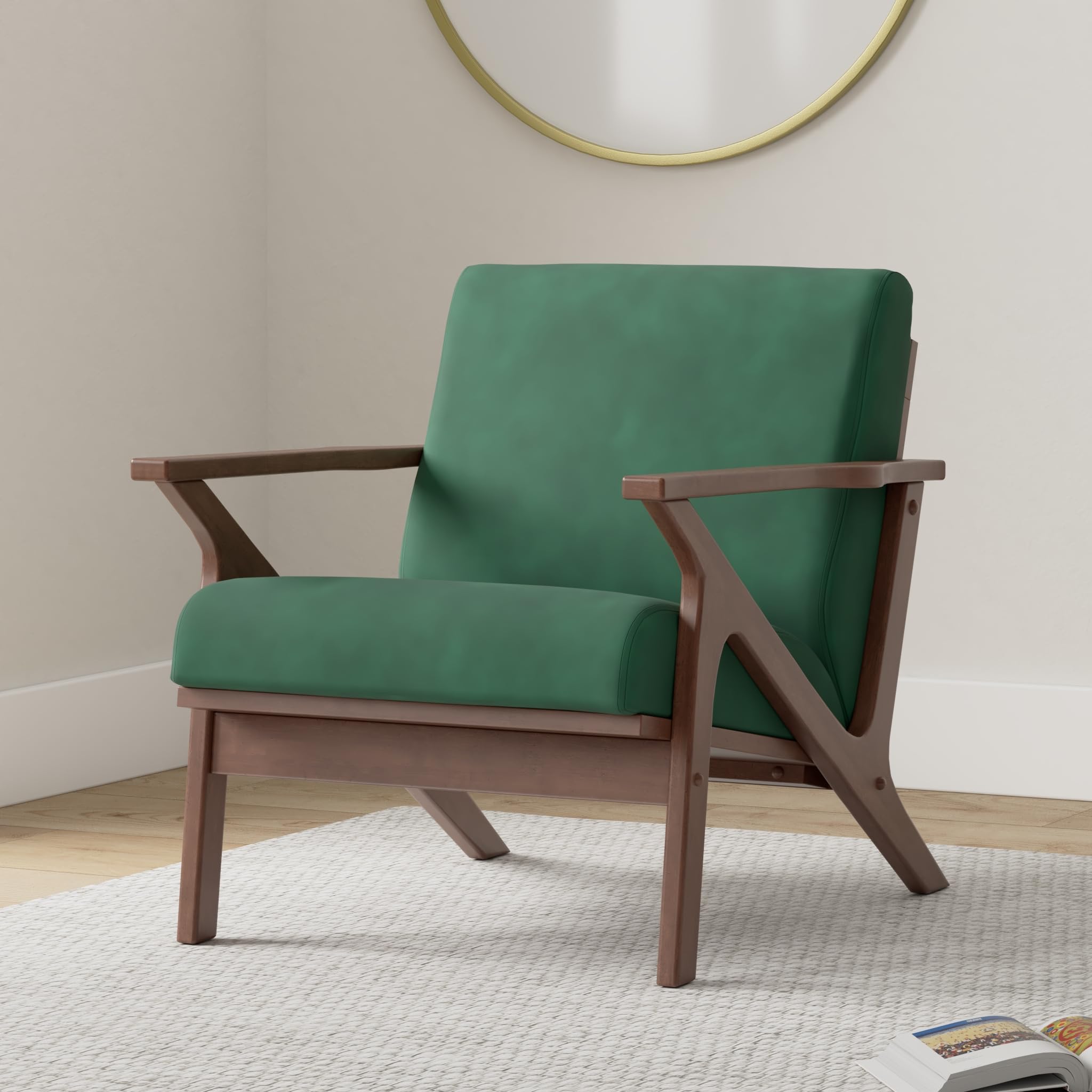 Amazon.com: Omax Decor Zola Mid Century Modern Accent Chair Arm