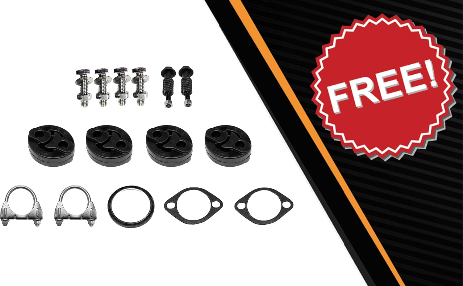 Exhaust Resonator Y-Pipe and Pair of Muffler Kit Compatible for 2009-2013 Subaru Forester 2.5L | 2008-2011 Subaru Impreza 2.5L | Northeastern Exhaust | Includes Gaskets, Clamps, Hangers, and Bolt kit