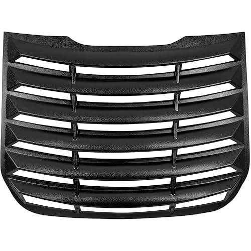 KUAFU Rear Window Louver Compatible with 2013-2020 Ford Fusion Windshield Sun Shade Cover ABS Plastic Black