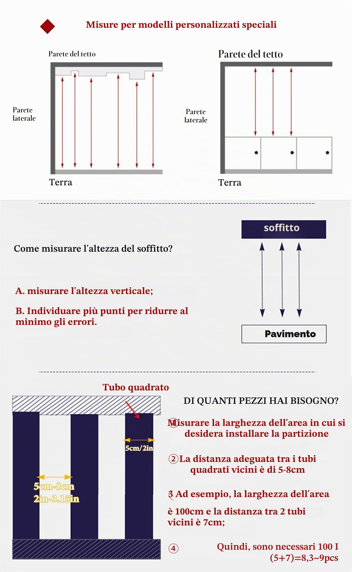 Cloison de séparation de pièce en bois du sol au plafond, 8 panneaux pour intimité, largeur réglable de 80 à 120 cm, séparateur d'espace Slish pour la maison et le bureau