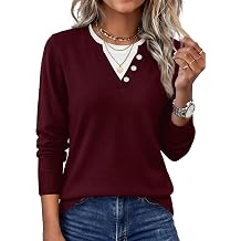 WIHOLL Lightweight Sweaters for Women Long Sleeve Knitwear 