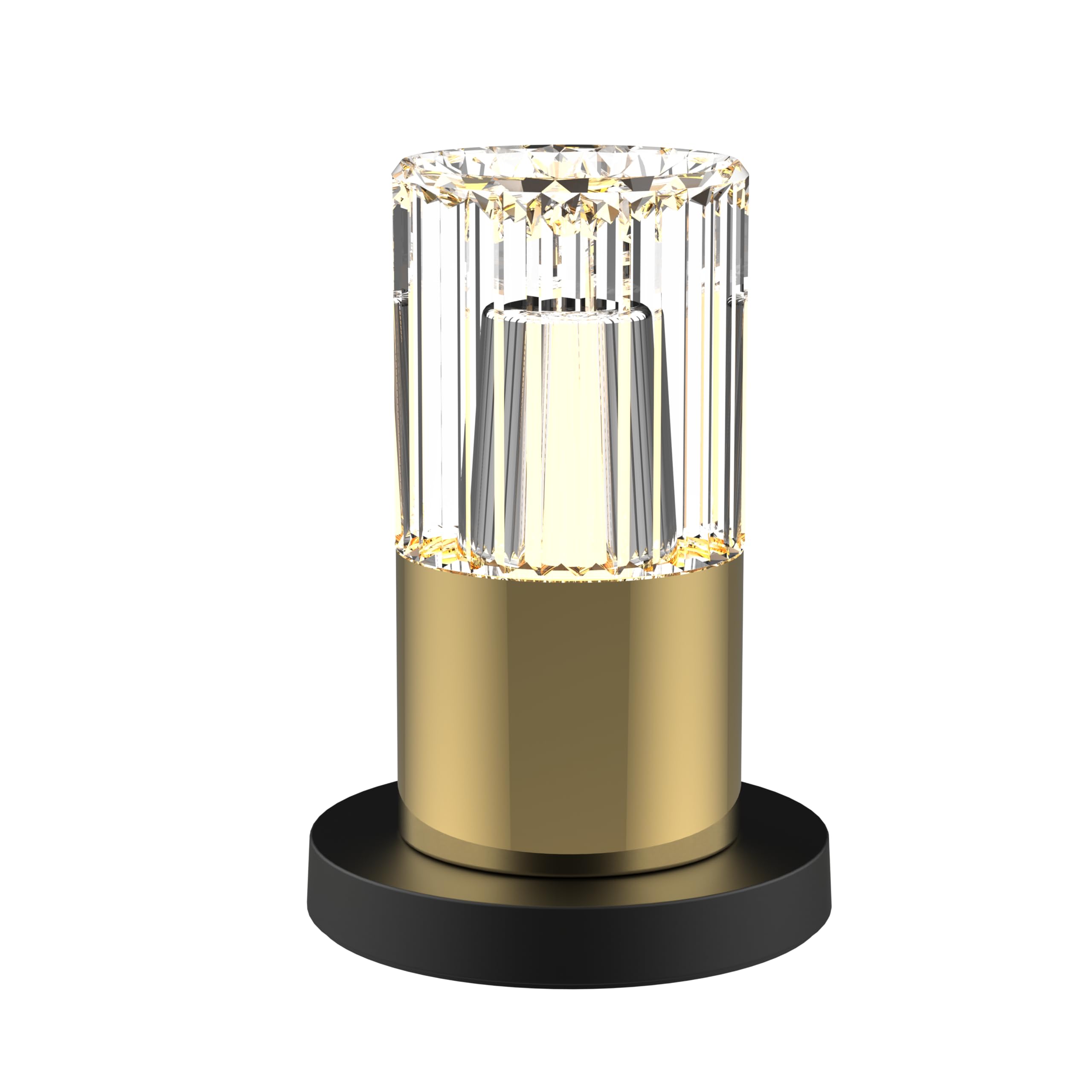 Bold Kristy Decorative Table Lamp Provides a Pleasant Atmosphere (Including Charging Station and 1 m USB Cable, Continuously Dimmable, 2200-3000 K Warm White, 10 Hours Running Time) - Gold