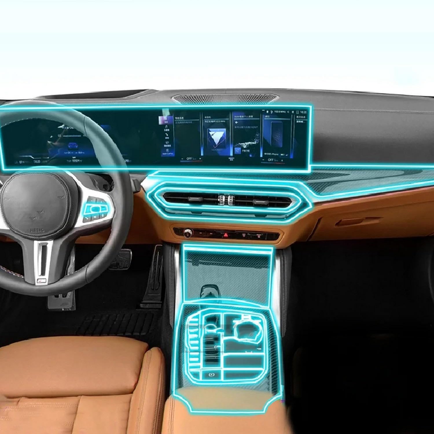 Protection habitacle haut de gamme en TPU pour BMW I3 I4 G26 2022