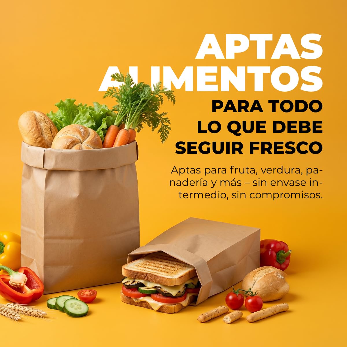 verpacking bolsas de papel kraft 23 x 37 cm Marrón con fondo cuadrado 9 cm [tamaño y cantidad a elegir] apto para alimentos papel kraft bolsas de regalo fondo plano 1000 unidades