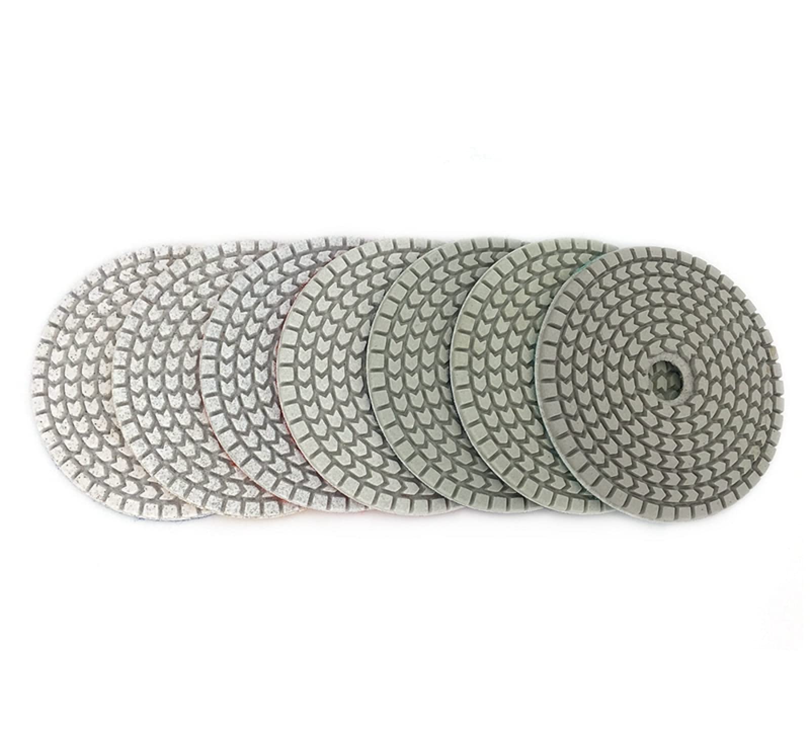 Tamponi Per Lucidatura Diamantati Bianchi Da 7 Pollici Da 4 Pollici Tampone Per Lucidatura Flessibile Bagnato Da 100 Mm Per Tampone Abrasivo Per Pavimenti In Cemento HC16,Ragazze 50
