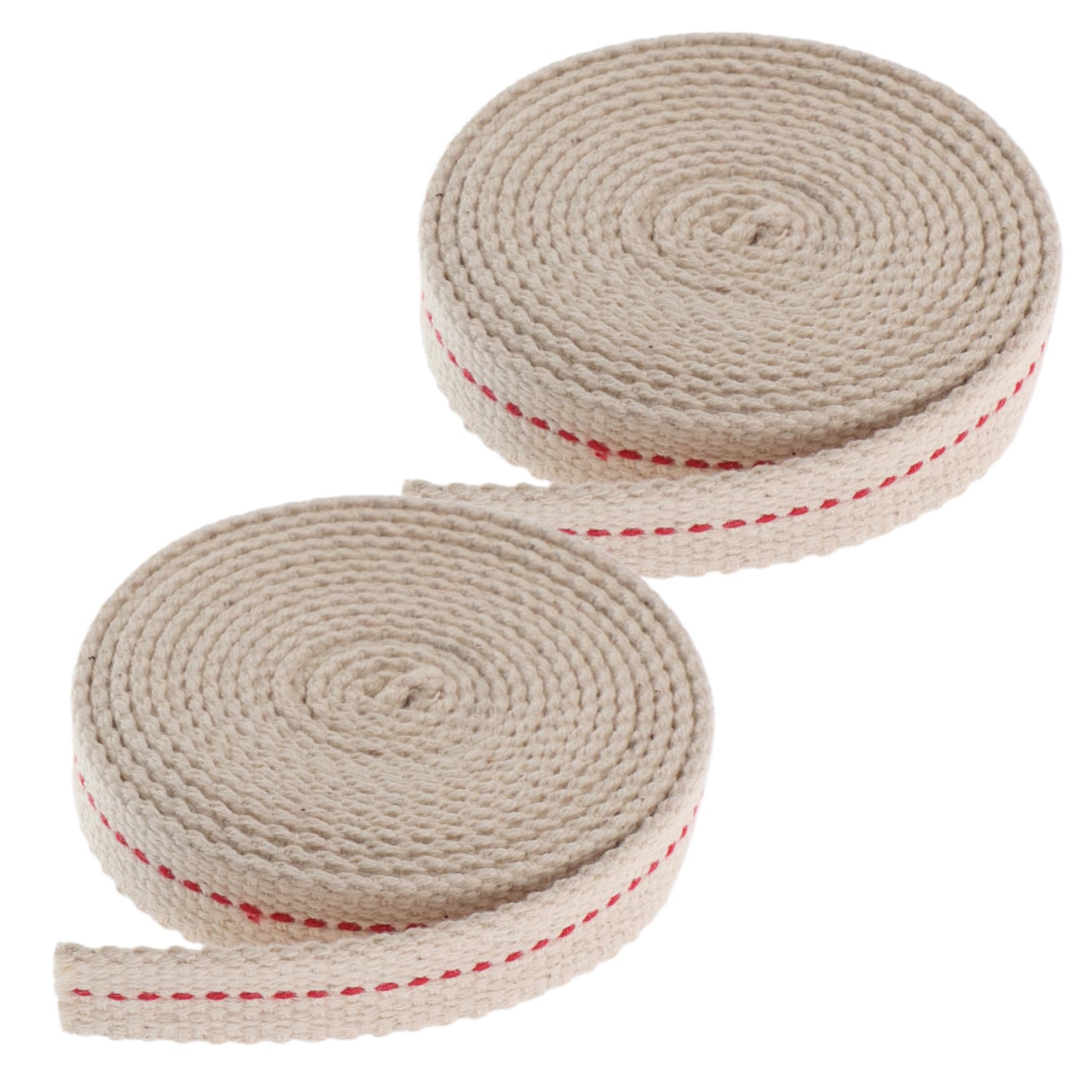 Anneome 2Rolls Pure Cotton Flat Wick for Kerosene Lamps Replacement Wick for Vintage Oil Lamps and Outdoor Camping Lanterns Wide Meters Per Pack