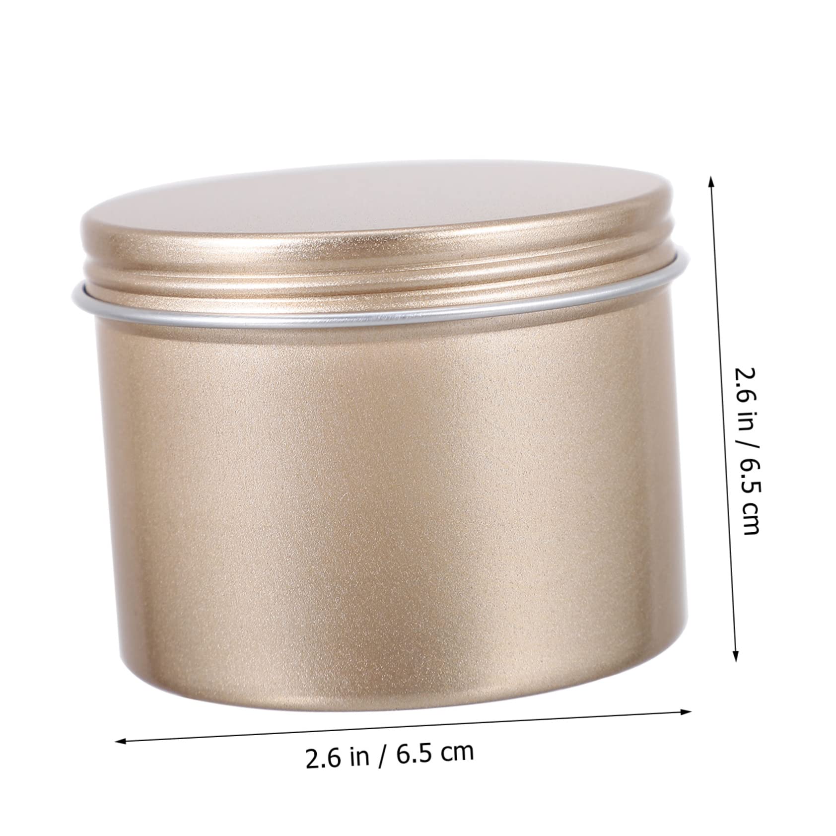 Gadpiparty 5pcs Refillable Metal Tins for Christmas Party Treats Storage Containers for Candles Candy Tea and Crafts Leak Portable