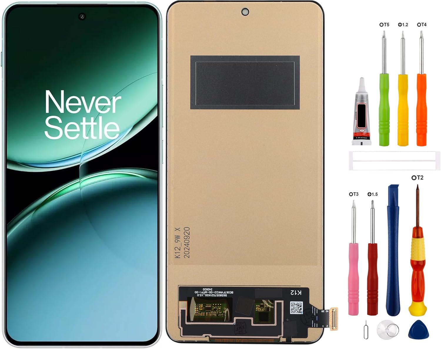 TFT Display Replacement Compatible with 0nePlus Nord CE4(N0 Fingerprint) Touch Screen Digitizer Assembly with Repair Tools