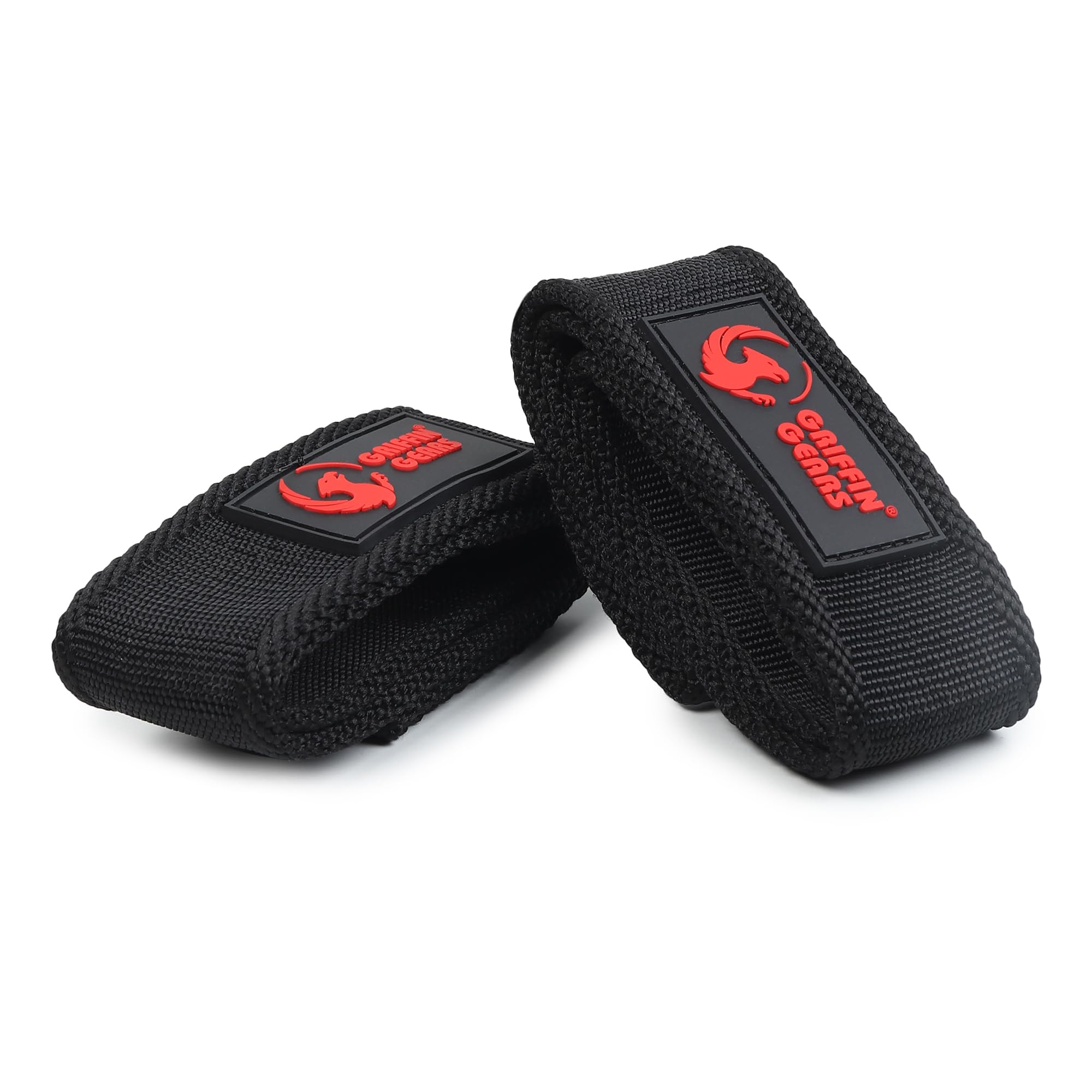 Griffin Gears® Weight Lifting Straps & Wrist Support for Gym - Accessories for Men & Women - Deadlift Strap Grip | Gym Wrist Strap for Deadlifts, Powerlifting, Strength Training (Pair) (Black, Free Size)-image-20
