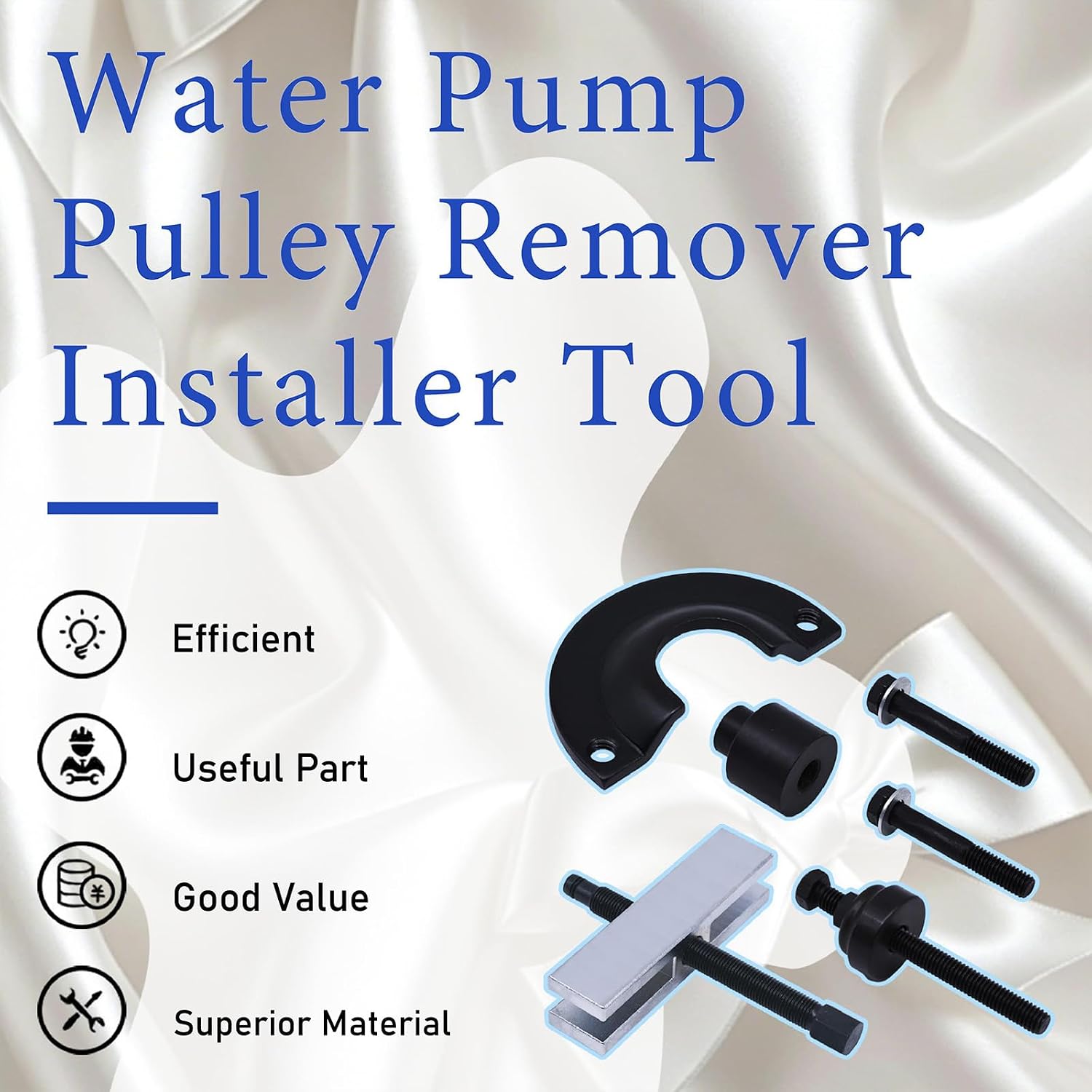 Water Pump Pulley Remover Installer Tool Kit for 3.0L Duratec Engine,Compatible with 2006-201Ford Fusion,2001-2012 Escape,2007-2012 Lincoln MKZ,Replace 7483A,8069