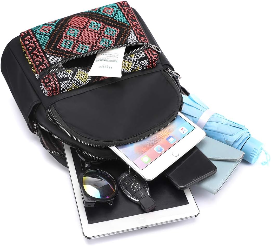 Collsants Small Nylon Backpack for Women Lightweight Mini Backpack Purse Travel Daypack (SH) - Image 6