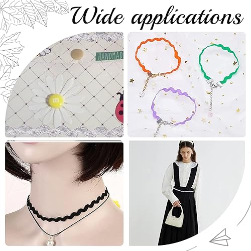 Miniatura 7 de GORGECRAFT 1 rollo de 27 yardas82.0 ft con purpurina plateada RIC Rac Trim cinta de costura de flecos de costura de 0.197 in0.2 pulgadas para coser