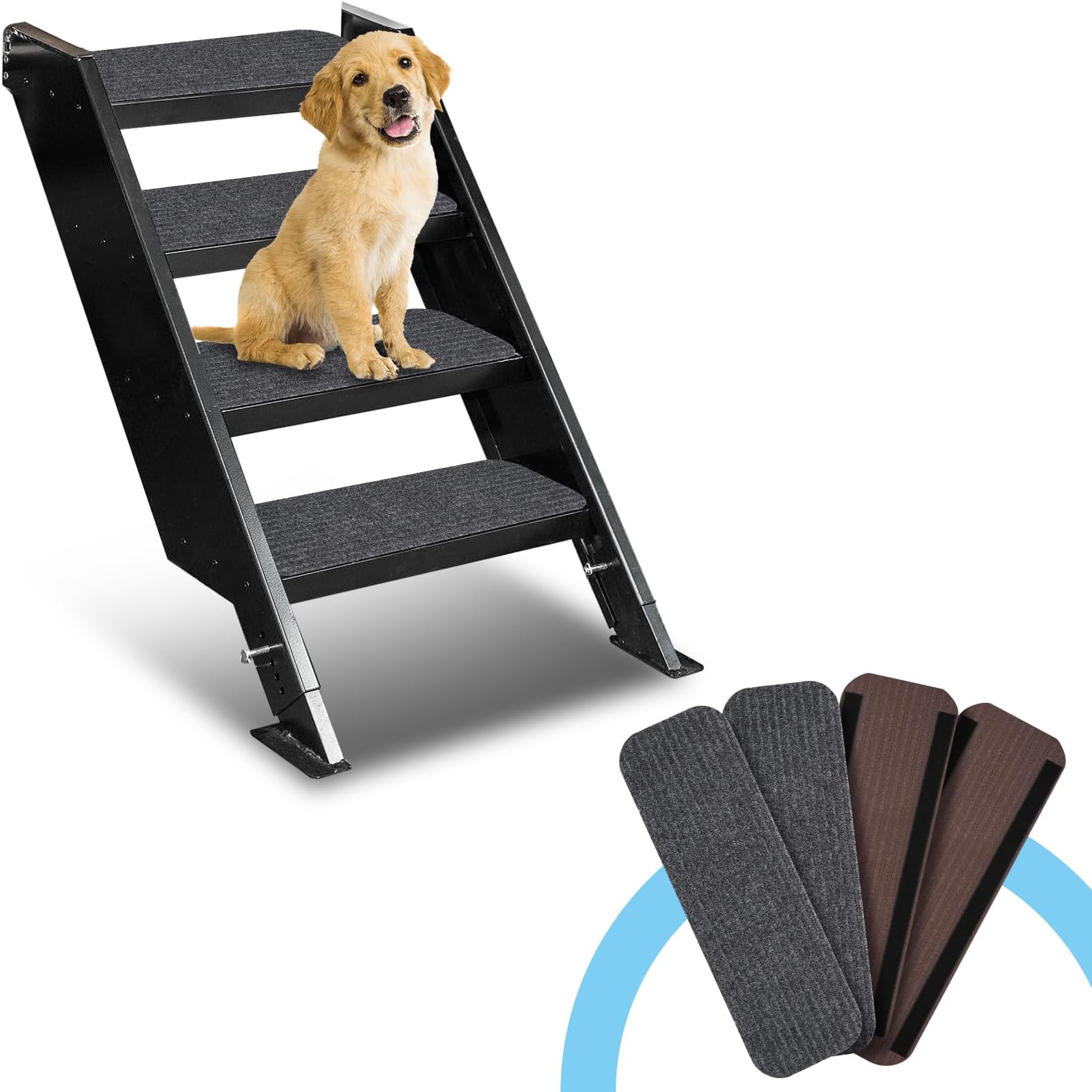 ESUDNT RV Step Covers 4 Pack 19.5 * 7.5” Camper Step Cover, RV Step Rug