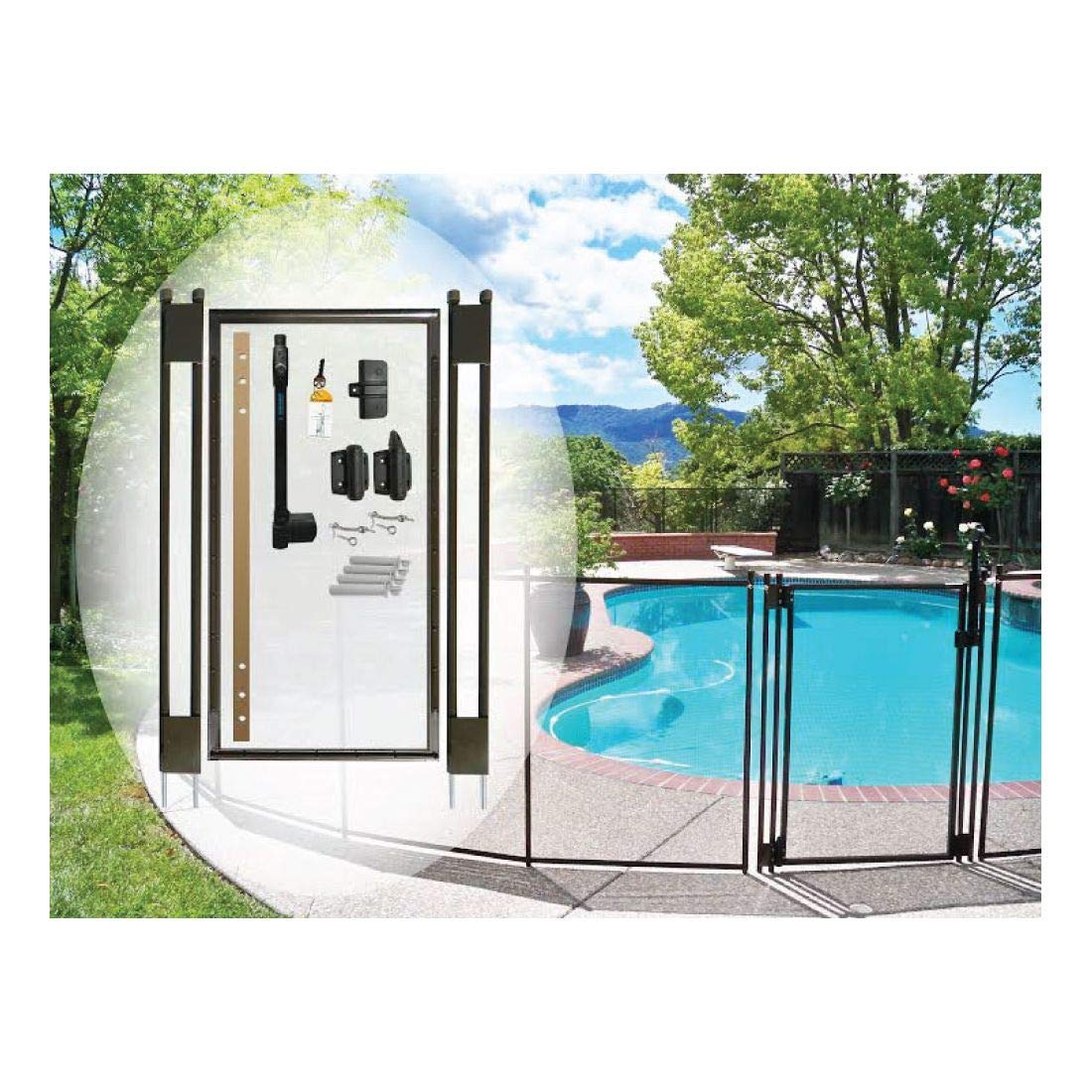 Poolstyle PS006B Gray Face Plate Replacement for Wide Mouth Above Ground Skimmer