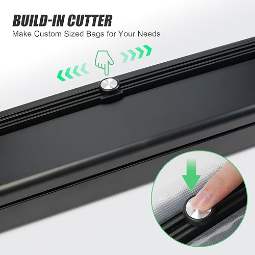 Miniatura 7 de Máquina selladora al vacío recargable inalámbrica para almacenamiento de alimentos y Sous Vide, con aspiradora externa, manguera de succión,