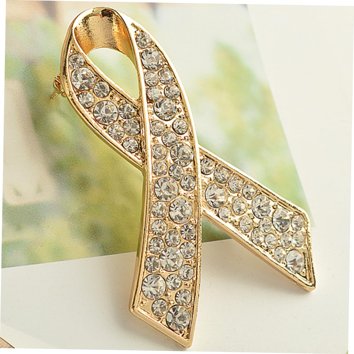 KKXXYQFC Elegante Vintage-Brosche für Damen, Strass-Anstecknadel, Lavendelband, für den täglichen Gebrauch
