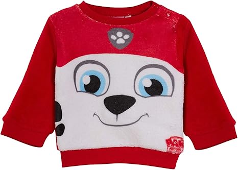 Paw Patrol Baby,Clothing,Baby Boys 0-24m,Hoodies & Tracksuits,Sweatshirts Paw Patrol Baby Boys Novelty Fleece Jumper Chase Marshal Long Sleeve