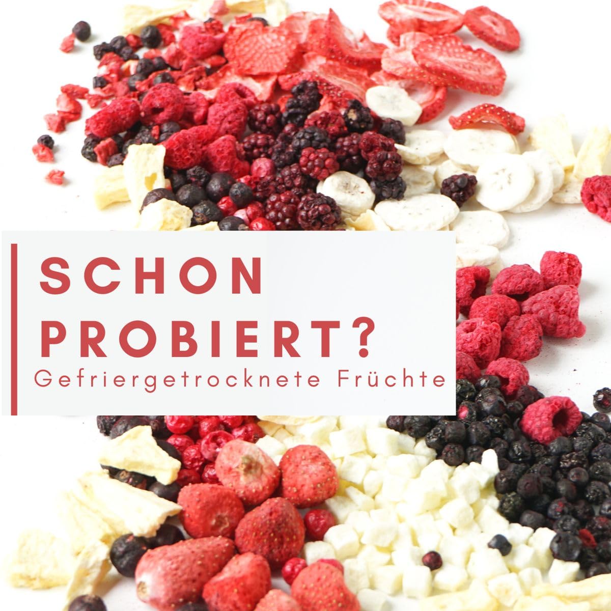 Müsli Mühle Bio Himbeeren gefriergetrocknet – ganze Frucht/Bruch – 500g | Für Müsli, Joghurt, Topping & als Snack – getrocknete Früchte – ballaststoffreich & ohne Zuckerzusatz – Trockenobst