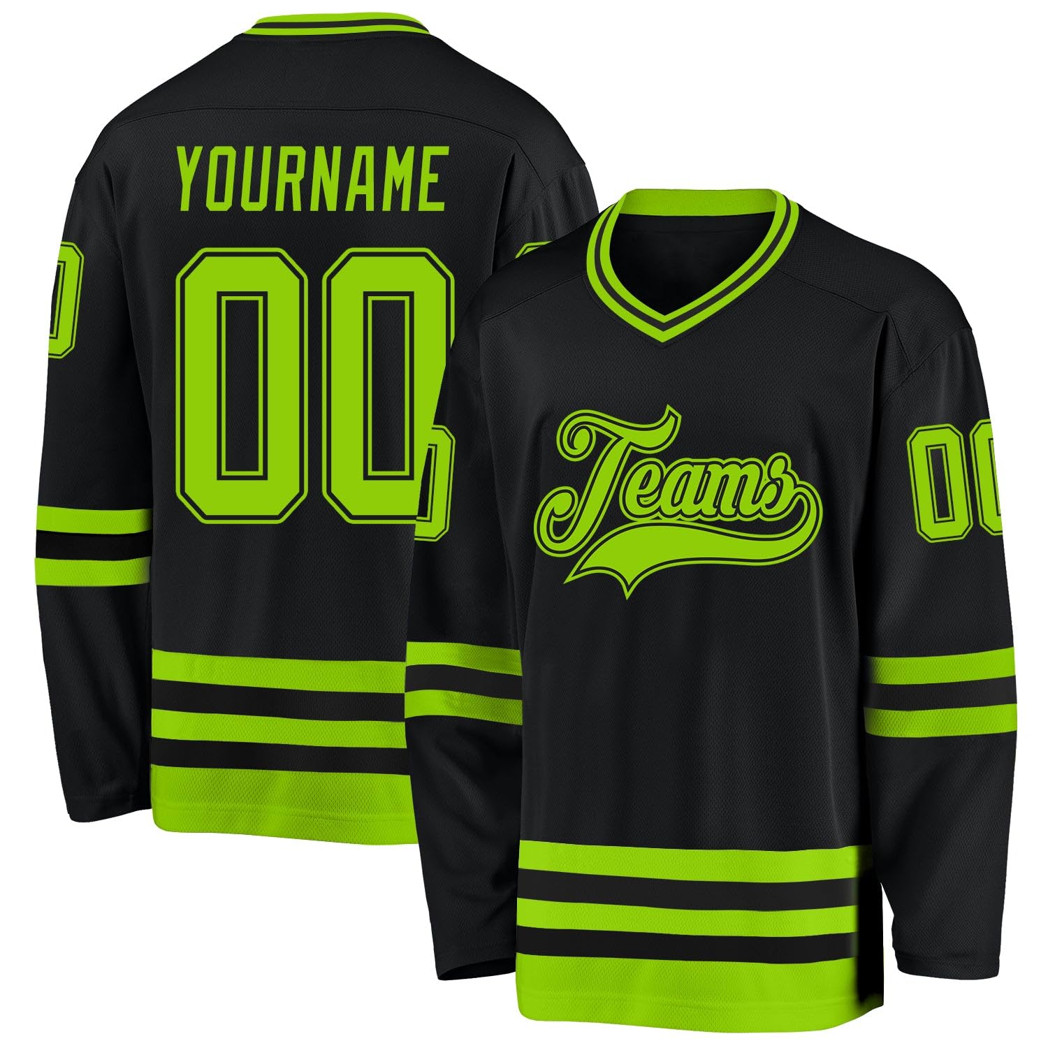 Custom Name Team Name Number White Navy-Gray Hockey Jersey Personalized V-Neck Sports Hockey Jersey for Men Women Youth