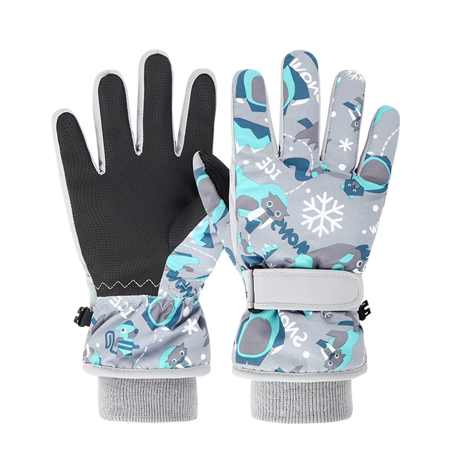 TRIWONDER Winterhandschoenen voor kinderen, warme fietshandschoenen, touchscreen-handschoenen, anti-slip sporthandschoenen voor jongens en meisjes