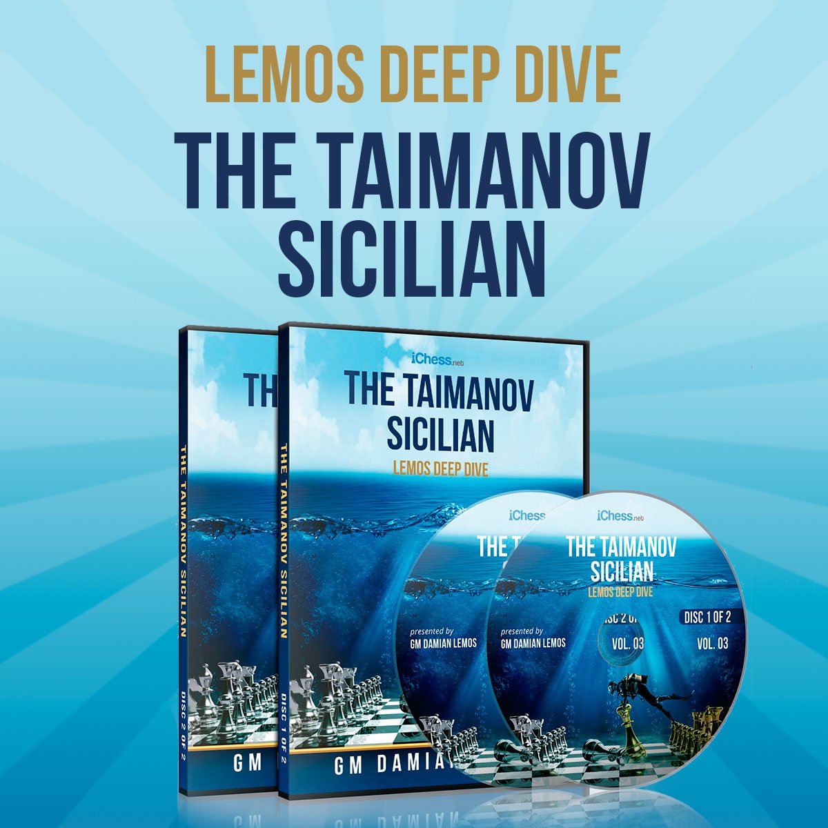iChess.net Lemos Deep Dive - #3 - Taimanov Sicilian - 2 DVDs - Over 8 Hours of Content!