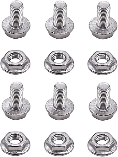 Miniatura 3 de Paquete de 6 pernos de terminal de batería de repuesto 19M7775 14M7303 de acero inoxidable para John Deere G110 L100 L110 D150 D160 D170 LX176 LX178