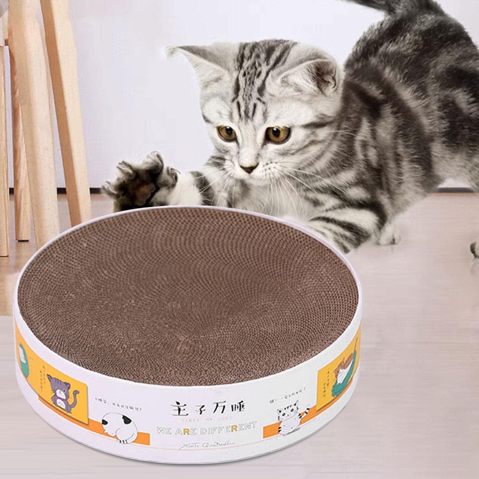 Griffoir pour Chatons, Lit et Plateau à Griffer, Accessoires pour Animaux de Compagnie, 35.8cmx10cm