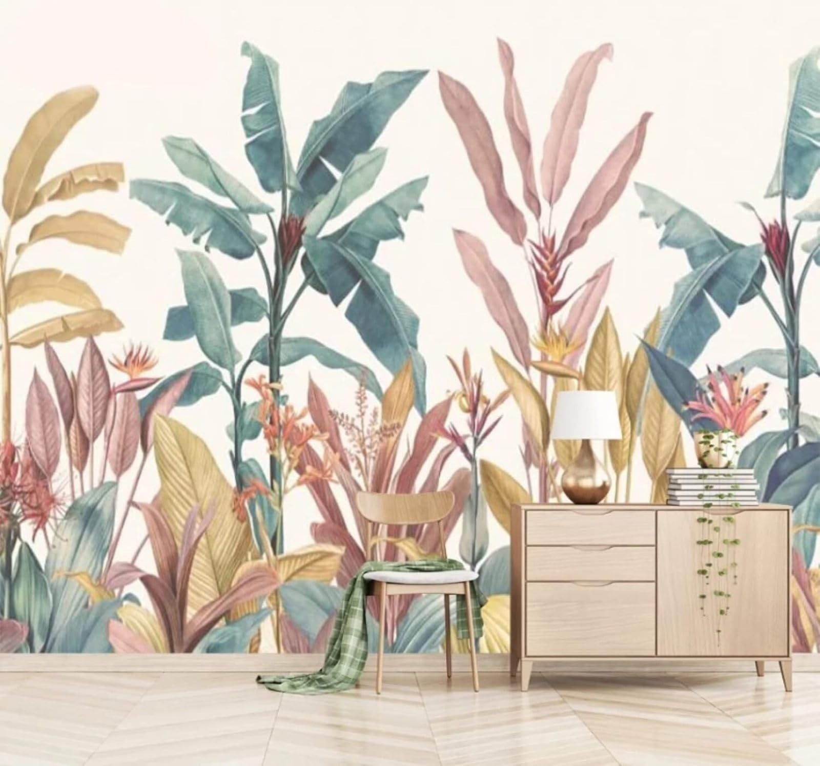 Xlming 250Cm×170Cm(B×H) Nostalgic Three Dimensional Hand Drawn Watercolour Forest 3D Wallpaper Luxury Home Dining Decor Paste Sofa Living Room The Wall For Bedroom Mural-250Cm×170Cm