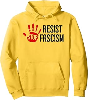 Stop Fascism Resist No Kings America US Protest Anti-Fascism Pullover Hoodie