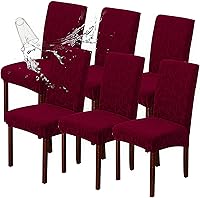 Vista 57 de Genina Fundas impermeables para sillas Parsons de comedor, fundas elásticas para sillas Parsons para comedor, cocina, funda protectora para silla