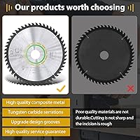Vista 3 de 48 Tooth Upgraded 495377 491952 Track Saw Blade Compatible with Festool Ts 55 Blade Plunge Cut Saw, Compatible with Festool Track Saw
